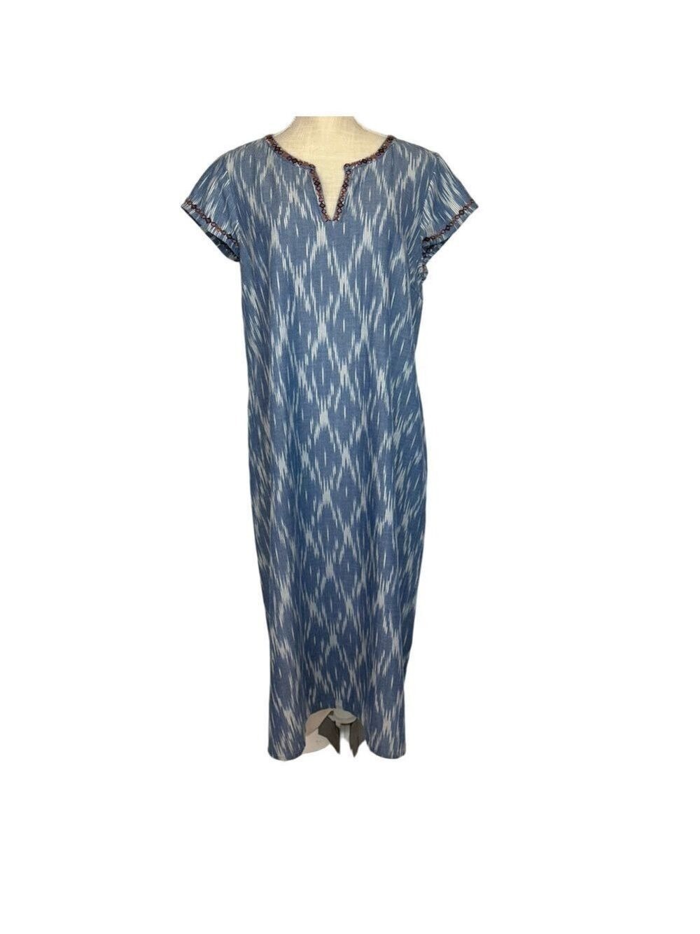 Pure Jill Dress Blue Patterned Midi
Women's Medium A-line